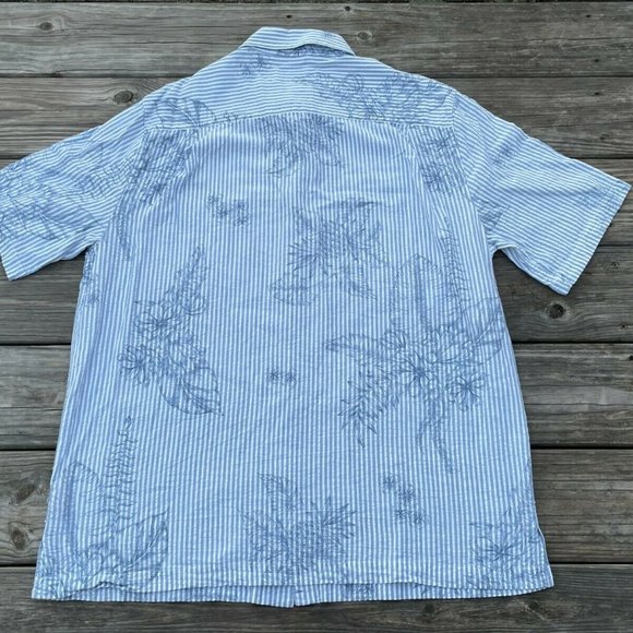 Havana Jacks Cafe Men Shirt Short Sleeve Hawaiian Casual Shirt Button Up Size L - Picture 5 of 8